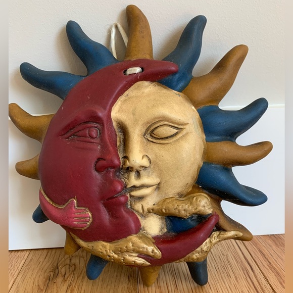 Accents Sun And Moon Wall Hanging Clay Poshmark